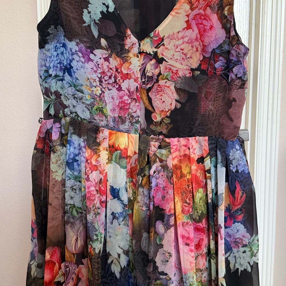 🍓 Betsey Johnson 🍓 floral sun dress new lace colorful size 12
